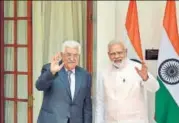  ?? HT FILE ?? PM Narendra Modi’s February visit to Palestine was the first by an Indian prime minister, which came a few weeks after Israeli PM Benjamin Netanyahu spent six days in India.