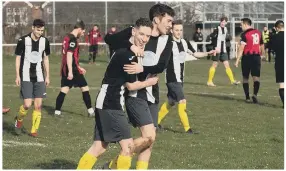  ??  ?? ONES TO WATCH IN 2020/21 Fleetlands (stripes) and Paulsgrove were both in the top four when last season was halted in March. Will they be challengin­g again? Above - Hayling United won their last eight games of 2019/20 and are being tipped for a good season. Below - Jamie White of Infinity was the top HPL marksman last season with 41 league and cup goals