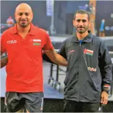  ?? ?? Asad al Raisi (left) and Muhannad al Balushi