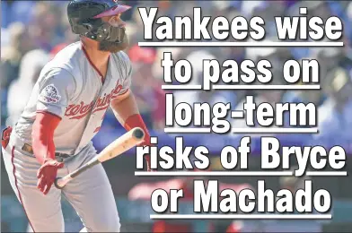  ?? Getty Images ?? JOB WELL DONE: By the Yankees not signing Bryce Harper or Manny Machado, it will give GM Brian Cashman the ability to diversify talent and limit the long-term risk, writes The Post’s Joel Sherman.