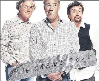  ??  ?? TOP TEAM: Clarkson with his fellow show stars May and Hammond