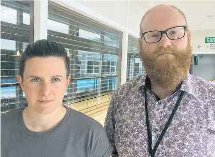  ?? Picture / Simon Collins ?? Ruby Grant (left) and Michael Cabral-Tarry say schools need gender-neutral uniforms and toilets.