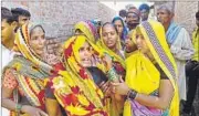  ?? HT FILE PHOTO ?? Grieving family members of the girls whose bodies were found in Bhakra river.