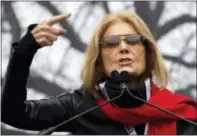  ??  ?? In this Jan. 21 photo, writer and political activist Gloria Steinem speaks to the crowd during the women’s march rally, in Washington.