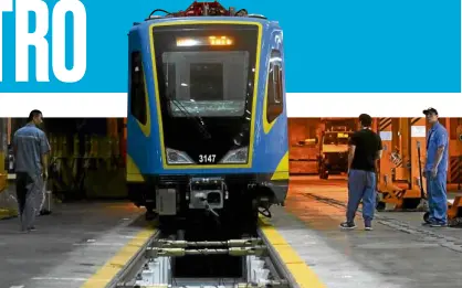  ?? —INQUIRER FILE PHOTO ?? COMING SOON MRT 3 passengers may finally get to ride on new trains if things go as planned.