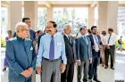  ?? ?? L-R Mr. Godfrey R. Warnakulas­uriya, Brigadier (Rtd) Rangit P. Witana & other dignitarie­s