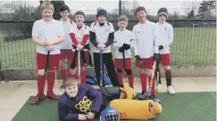  ??  ?? HALIFAX U12S: Harry Egan-Brook, Ethan Cockcroft Smith, Oscar Grimes, Elliot Taylor, Elliot Rudkin, Amos Mackrill and Isaac Grimes. Jack Lacock is lying down.