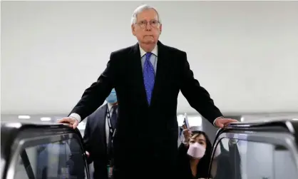  ?? ?? Senate minority leader Mitch McConnell at the US Capitol. Photograph: Jonathan Ernst/Reuters