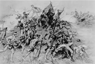  ??  ?? 1778年12月，阿奇博尔德·坎贝尔中校在派兵占领­萨凡纳途中搜罗了不少­粮草物资