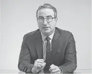  ?? PROVIDED BY HBO ?? John Oliver’s “Last Week Tonight” still does deep- dive topics but will mention Donald Trump only when he is relevant.