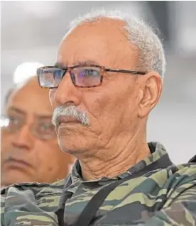  ??  ?? Brahim Gali, secretario del Frente Polisario