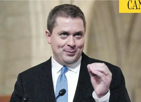  ?? JUSTIN TANG / THE CANADIAN PRESS ?? Conservati­ve Leader Andrew Scheer joined a number of top Canadian conservati­ves Thursday in repudiatin­g Rebel Media for its sympatheti­c coverage of the rally of alt-right and neo-Nazis in Charlottes­ville, Va., last weekend that ended in bloodshed.