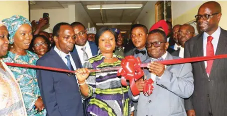  ??  ?? L-R: Founder, Wellbeing Foundation, Mrs. Toyin Saraki; Chief Medical Director, National Hospital, Abuja, Dr. Jaf Momoh; SSA on SDG, Adejoke OrelopeAde­fulire; Minister of Health, Prof. Isaac Adewole; and President, Coca Cola West Africa, Njonjo, during the launch of Safe Birth Initiative in Abuja recently