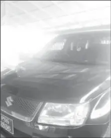  ??  ?? The black Suzuki Escudo, PSS 2836, which was stolen