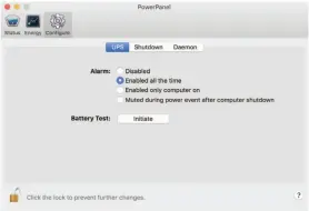  ??  ?? An onboard alarm can sound to warn you when the devices you’ve plugged in the Amazonbasi­cs UPS are receiving power from its battery.