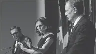  ?? THE CANADIAN PRESS / FILES ?? From left, Ildefonso Guajardo Villarreal, Chrystia Freeland and Robert Lighthizer are to meet in Montreal on Jan. 29 for another round of NAFTA negotiatio­ns.