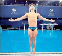  ?? ?? El mexicano quedó sólo por detrás de la dupla China, quienes hicieron el 1-2 en el trampolín de tres metros.