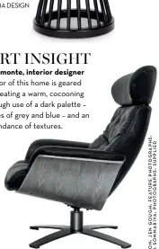  ??  ?? ‘ICONIC’ RECLINER WITH OTTOMAN IN BLACK, R24 995, WEYLANDTS