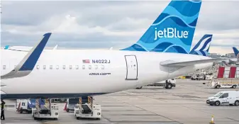  ?? BLOOMBERG ?? JetBlue revises its rules several times a year to reflect what it calls its ‘evolving operationa­l and commercial needs.’
