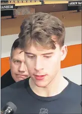  ?? SUBMITTED PHOTO ?? Carter Hart will start in goal Sunday afternoon when the Flyers and the Boston Bruins commence the NHL’s Return to Play Eastern Conference “seeding” tourney at Scotiabank Arena in Toronto.