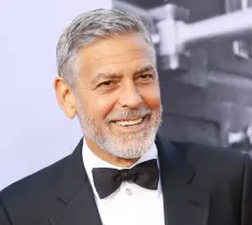 ??  ?? GEORGE CLOONEY: Sometimes grey hair earns a higher place in the pecking order than would usually be conferred by age