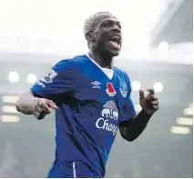  ?? THE ASSOCIATED PRESS ?? Arouna Kone scored three goals as Everton routed Sunderland 6-2 on Sunday in Premier League action.