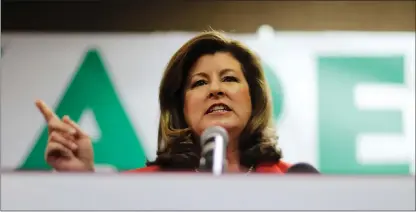  ?? DAVID GOLDMAN / AP ?? Republican Karen Handel is on her way to Washington to represent Georgia’s 6th District in Congress after winning a special election on Tuesday. The election was a rare electoral moment on two accounts: It was the most expensive campaign ever for a...