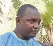  ?? SEYLLOU, AFP/GETTY IMAGES ?? Adama Barrow was elected president of Gambia.