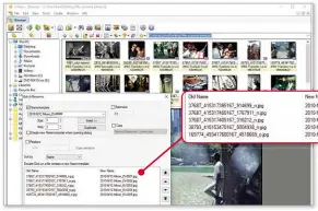  ??  ?? Replace meaningles­s file names with a numbered sequence using Xnview