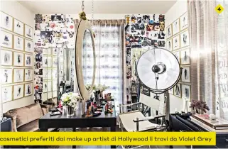  ??  ?? I cosmetici preferiti dai make up artist di Hollywood li trovi da Violet Grey