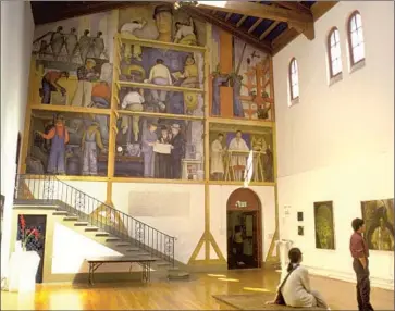  ?? DIEGO RIVERA’S MURAL Robert Holmes Corbis vi a Getty I mages ?? might need to be moved from its site at the San Francisco Art Institute.