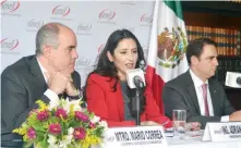  ??  ?? Adriana Berrocal, presidenta del IMEF, dijo que los candidatos a la presidenci­a deben enfocarse en sus campañas de forma constructi­va.