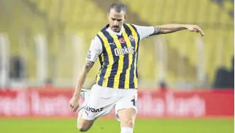  ?? ?? Fenerbahçe’s Leonardo Bonucci in action during the Turkish Cup match against Adanaspor at the Ülker Stadium, Istanbul, Türkiye, Jan. 17, 2024.