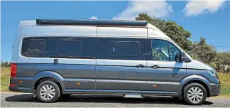  ??  ?? While it won’t fit into your car port at home, the Grand California 680 is a brilliantl­y spacious and comfortabl­e way to go camping.