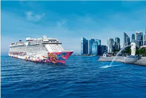  ??  ?? The Genting Dream was the first vessel to feature all the comforts of authentic Asian hospitalit­y.