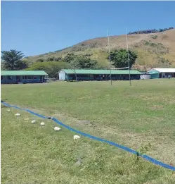  ??  ?? The hose pictured here to pump water to Yasawa North Secondary School.