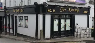  ??  ?? Toss Kavanagh’s in Templeshan­non.