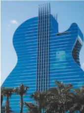  ??  ?? The Guitar Hotel held its grand opening last week at the Seminole Hard Rock Hotel and Casino on the tribe’s land in Hollywood, Florida.