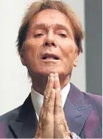  ??  ?? Sir Cliff began giving evidence in a High Court trial after he took legal action against the BBC.