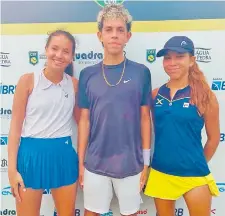  ?? ?? Zoe Doldán, Cayo Narváez y Valeria Santander ganan en Brasil.