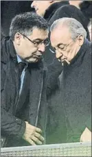  ?? FOTO: MORATA ?? Bartomeu y Florentino