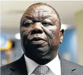  ?? /STEPHANIE LLOYD ?? Morgan Tsvangirai died in SA yesterday after a long battle with cancer.