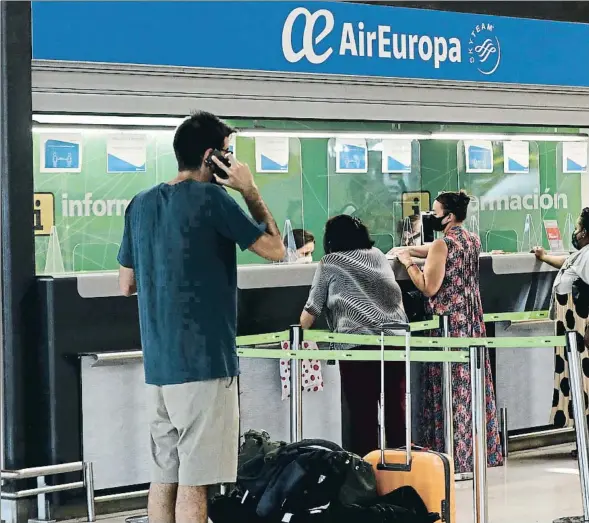  ??  ?? Air Europa, del grupo Globalia, ha sido una de las primeras en solicitar el rescate