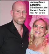  ?? Photo Mary D O’Neill ?? Johnny Casey & Martina O’Sullivan at the Harvest Dance.