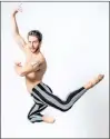  ??  ?? Washington Ballet member Corey Landolt doesn’t bother to cover his inkings.