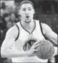  ?? John G. Mabanglo EPA ?? KLAY THOMPSON teams with Stephen Curry to lead Warriors.