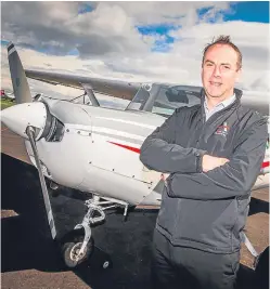  ?? Picture: Steve MacDougall. ?? ACS Aviation managing director Graeme Frater at Perth Airport yesterday.