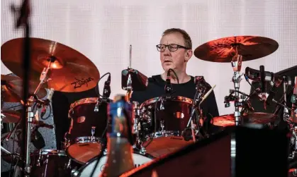  ?? Photograph: Gonzales Photo/Alamy ?? Dave Rowntree performing with Blur in Denmark in 2023.