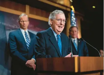  ?? AL DRAGO/THE NEW YORK TIMES ?? Kentucky Sen. Mitch McConnell is now in position to be the Senate’s longest-serving leader.