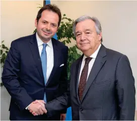  ?? FOTO ?? El secretario general de la ONU, António Guterres, nombró como jefe de la Misión en Colombia a Carlos Ruiz.